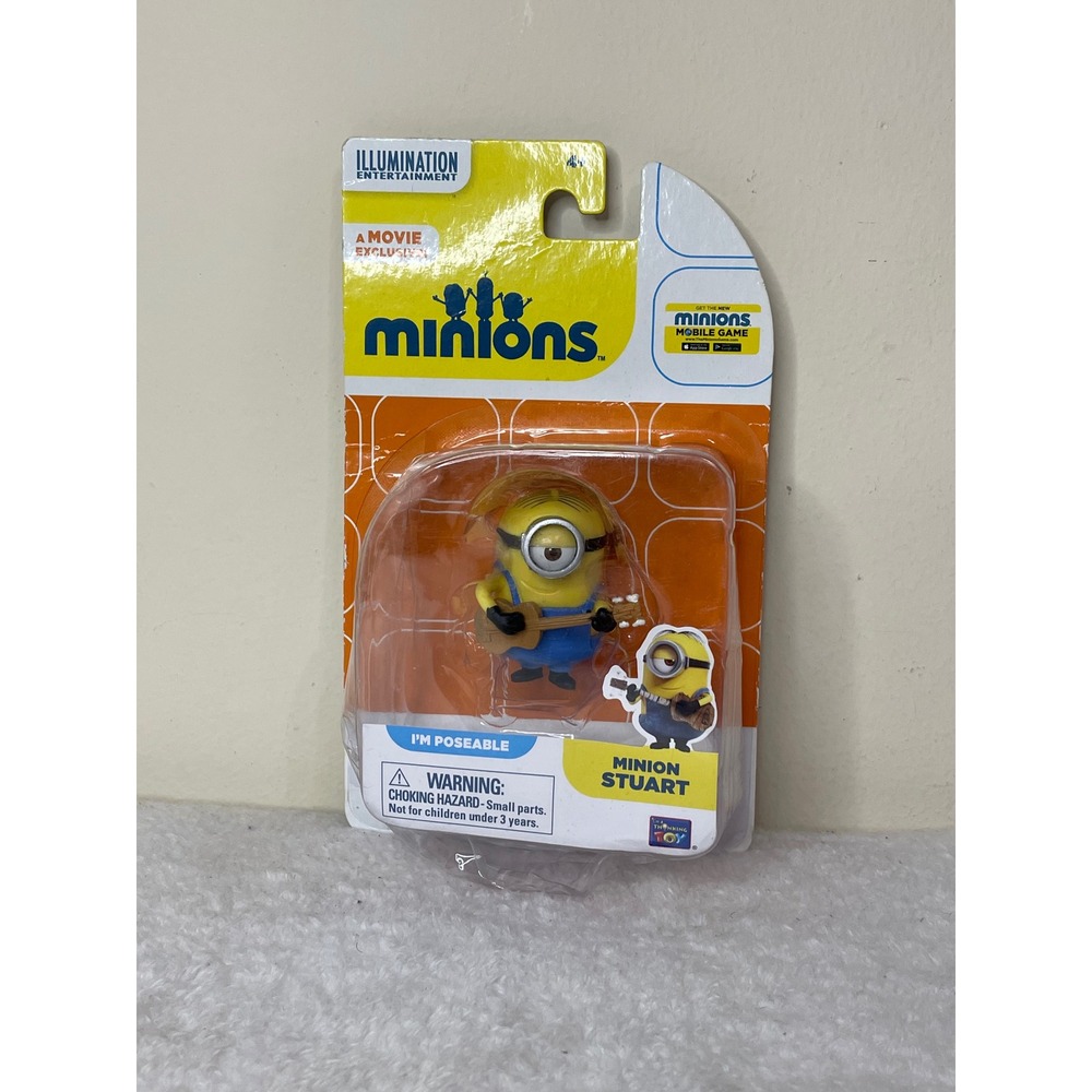 Minions Movie Exclusive Minion Stuart Poseable Action Figure Thinkway Toys 20212